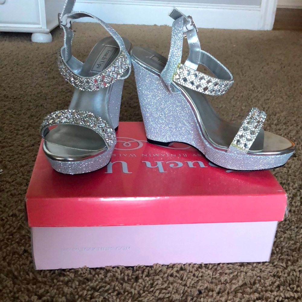 Touch Ups “Brynn” Silver 4” high heel